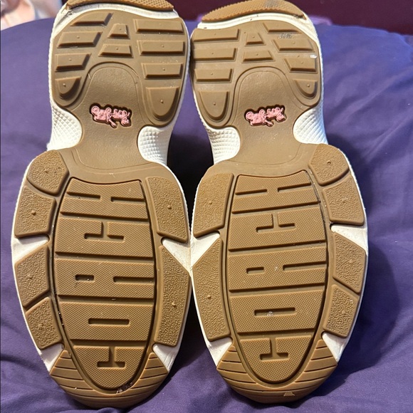 Coach Brown and Pink Women's Sneakers - Picture 3 of 9